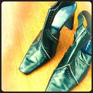 Stefani collection laser cut leather heel